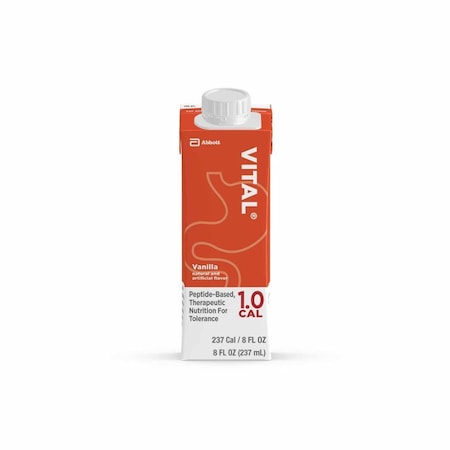 Vital 1. Cal Oral Supplement Vital 1.0 Cal Vanilla Flavor Liquid 8 oz. Reclosable Carton, 24PK 64832